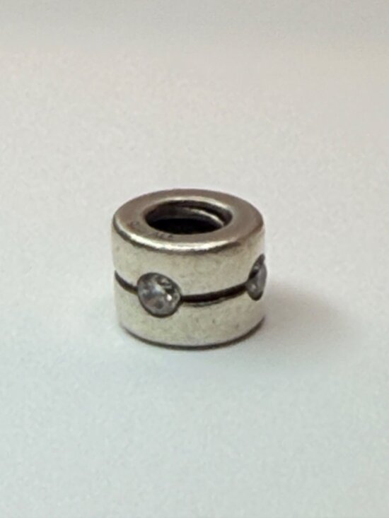 Pandora Jewelry - Retired Pandora Clear CZ Sterling Silver Spacer Charm 925 ALE